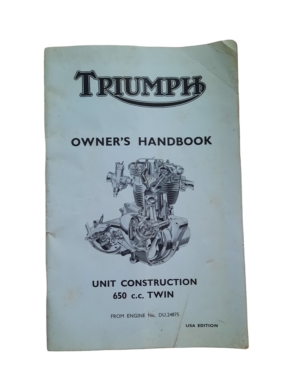 Triumph Owner's Manual – Blue and Black Illustration